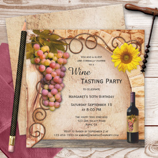 Invitación a degustar vinos de estilo clásico ital