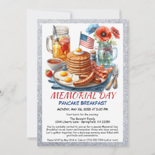 Invitación a Desayuno de Panqueques del Día de los