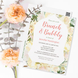 Invitación a Desayuno y Burbujas para Boda Boho