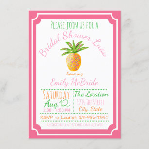 Invitación a Despedida de Soltera de Piña Brisa Ro