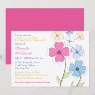 Invitación a Despedida de Soltera - Flores de Prim