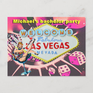 Invitación a Despedida de Soltero en Las Vegas