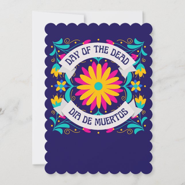 Invitación a Dia De Los Muertos (Anverso)