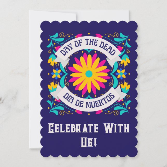 Invitación a Dia De Los Muertos (Anverso)
