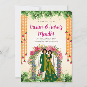 Invitación a Digital Mehendi y Boda Mehndi