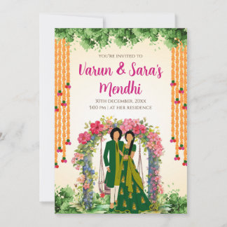 Invitación a Digital Mehendi y Boda Mehndi