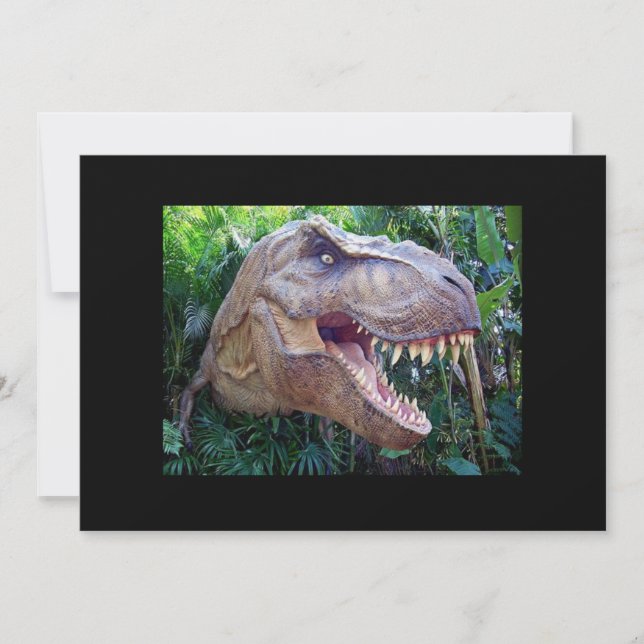 Invitación a dinosaurios (Anverso)