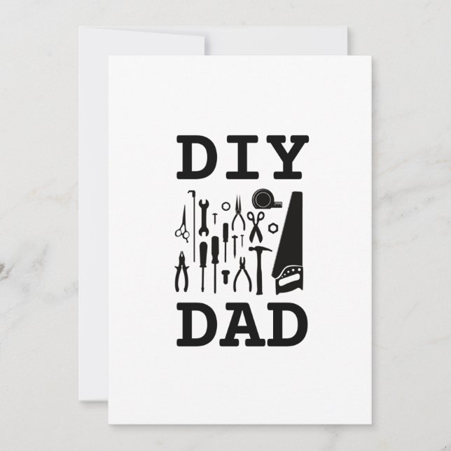 Invitación a DIY Dad (Anverso)