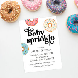 Invitación a donut Baby Sprinkle