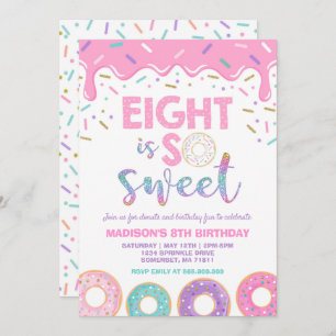 Invitación a Donut Eight es dulce