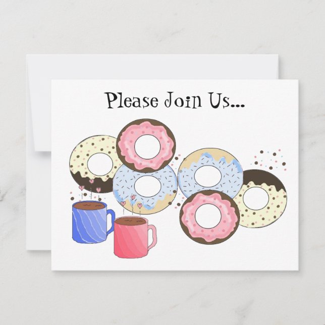 Invitación a Donuts y Café (Anverso)