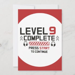 Invitación a dos lados del cumpleaños de Gamer