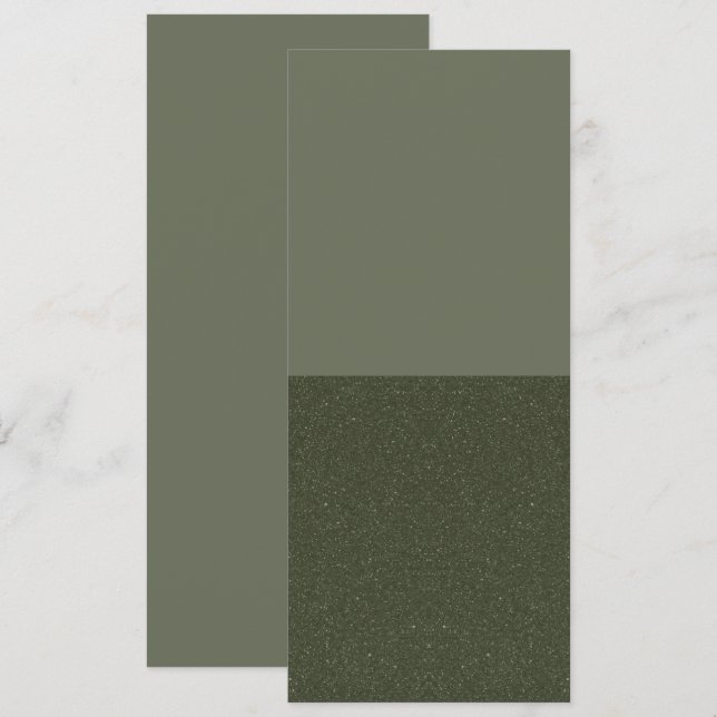 Invitación a dos zonas verdes de Moss minimalista  (Anverso / Reverso)