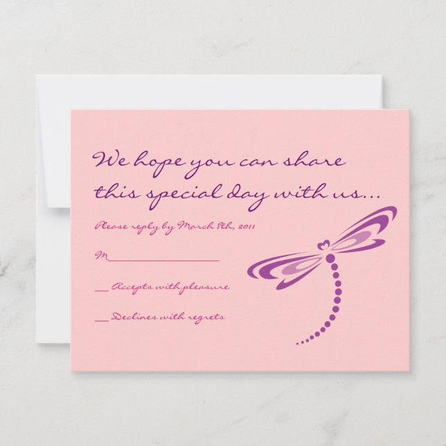 Invitación a DRAGONFLIES B'nai Mitzvah (Anverso)