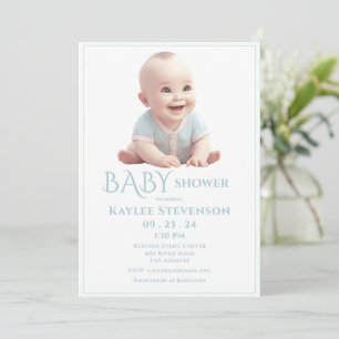 Invitación a ducha Blue Baby Boy