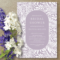 Invitación a ducha con flores de hojas de lavanda