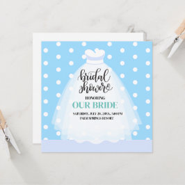 Invitación a ducha con ropa de boda