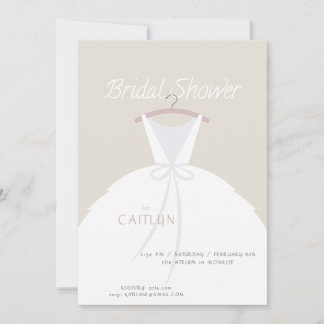 Invitación a ducha con ropa de boda