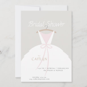 Invitación a ducha con ropa de boda