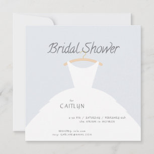 Invitación a ducha con ropa de boda