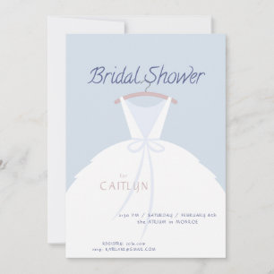 Invitación a ducha con ropa de boda
