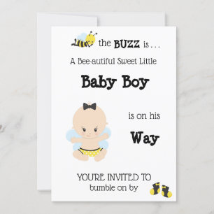 *~* Invitación a ducha de bebé bebe lindo bebé