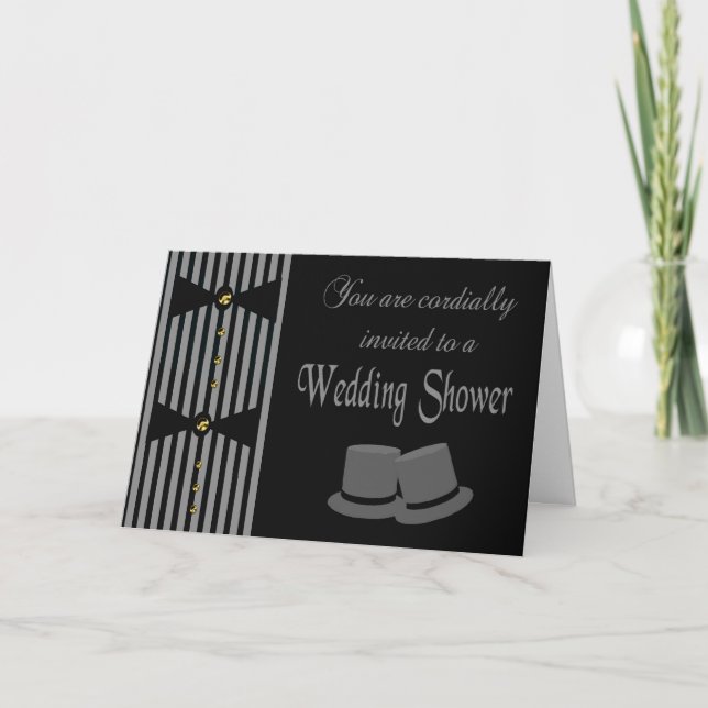 Invitación a ducha de boda personalizada (Anverso)