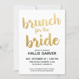 Invitación a ducha de bodas de Brunch