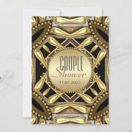 Invitación a ducha de duchas de la pareja Black Go