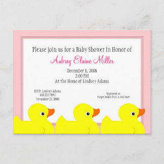 Invitación a ducha de duchas rocosas de caucho ros