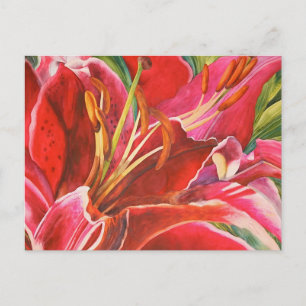 Invitación a ducha de la boda de Red Lily en todas