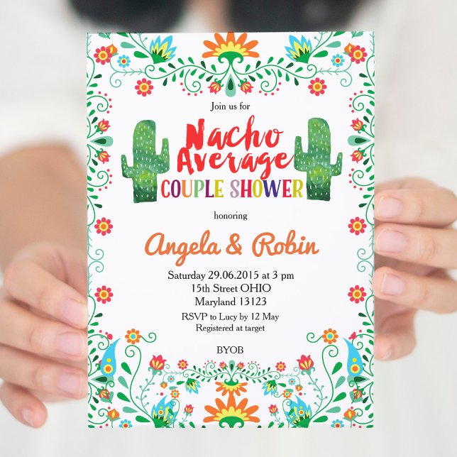 Invitación a ducha de la pareja Nacho Promedio (Subido por el creador)