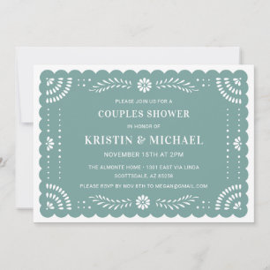 Invitación a ducha de las parejas mexicanas Papel