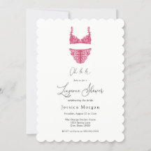 Invitación a ducha de lencería