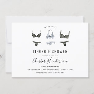 Invitación a ducha de lencería
