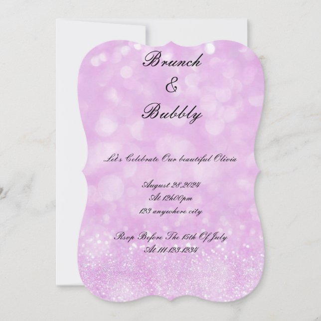 INVITACIÓN A DUCHA DE NOVIA (Anverso)
