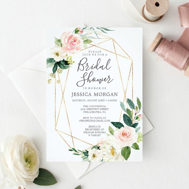 Invitación a ducha de novia Airy Rubor (Subido por el creador)