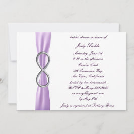 Invitación a ducha de novia Boda infinito Lavender