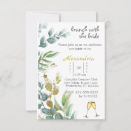 Invitación a ducha de novia Brunch