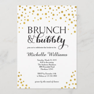 Invitación a ducha de novia / Brunch & Bubbly