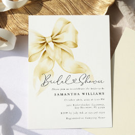 Invitación a ducha de novia con baño de oro