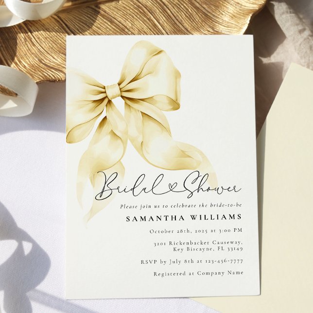 Invitación a ducha de novia con baño de oro (Subido por el creador)