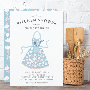 Invitación a ducha de novia con cocina de Apron fl