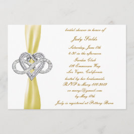 Invitación a ducha de novia con corazón infinito a