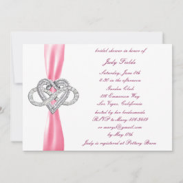 Invitación a ducha de novia con corazón infinito r