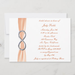 Invitación a ducha de novia con desbordamiento de