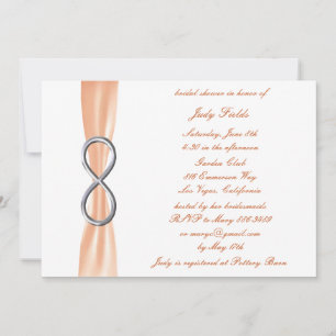 Invitación a ducha de novia con desbordamiento de