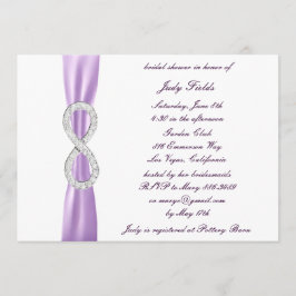 Invitación a ducha de novia con diamantes de lavan