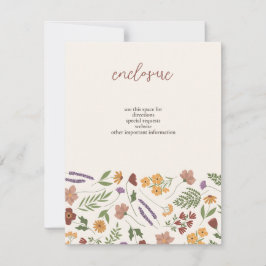 Invitación a ducha de novia con flores silvestres