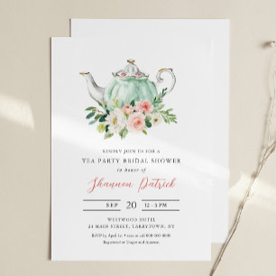 Invitación a ducha de novia de ARIA Tea Fiesta